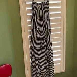 CAbi stripe maxi dress